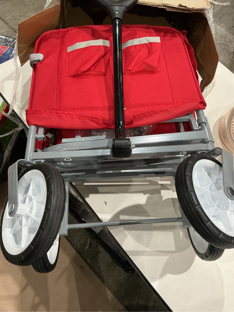 Condition photo showing Good Condition for 3-in-1 ez fold wagon, radio flyer collapsible utility cart for kids & cargo, 18 months and up, red