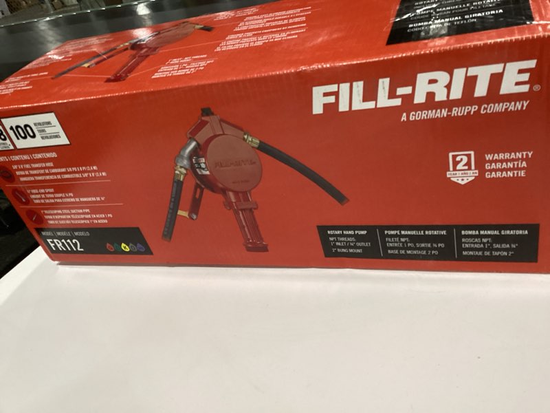 fill-rite model fr112 rotary hand pump