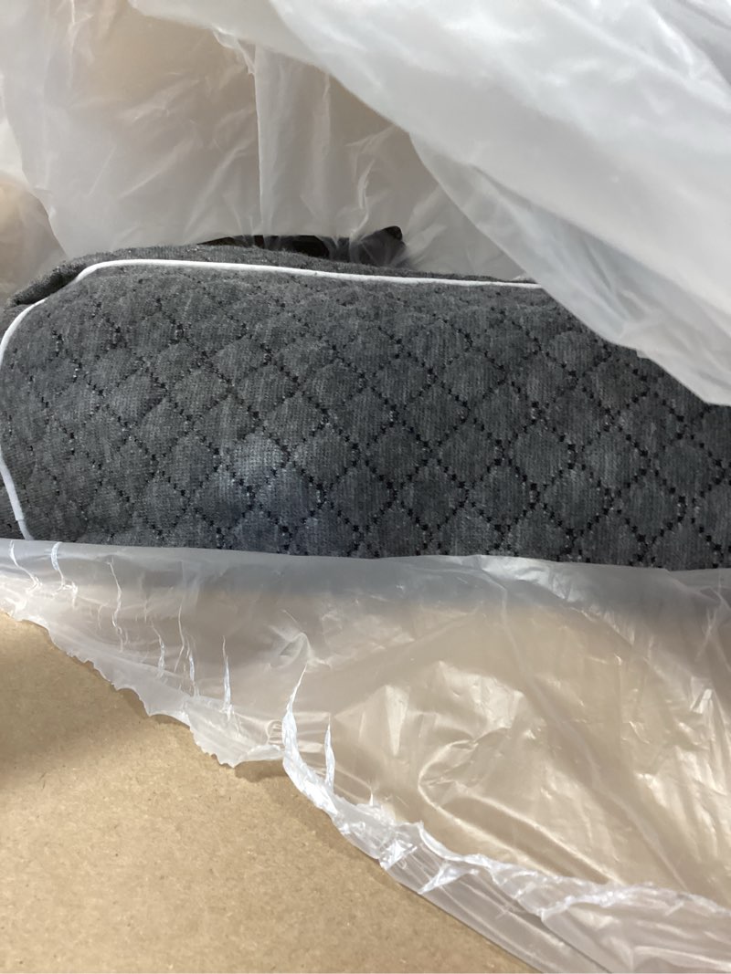 Condition photo showing As Is for blisstrends memory foam knee pillow, knee pillow for side sleepers, leg pillows for sleeping blood circulation, elevation pillow for spine aligning, sciatica, back, hip, knee, ankle pain, grey grey large