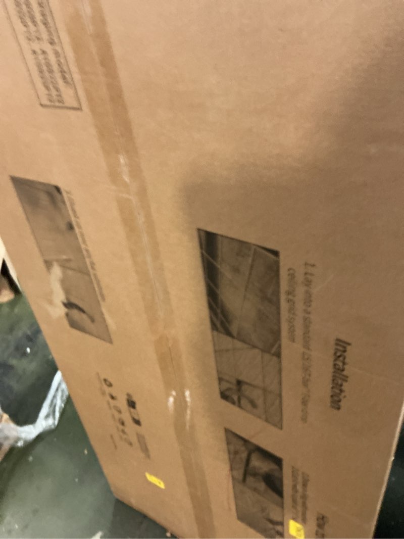 Condition photo showing New/Like New for Art3d Drop Ceiling Tiles, 24x48in. White (12-Pack), Polyvinyl Chloride (PVC), Glue Down 24"x48" White 12