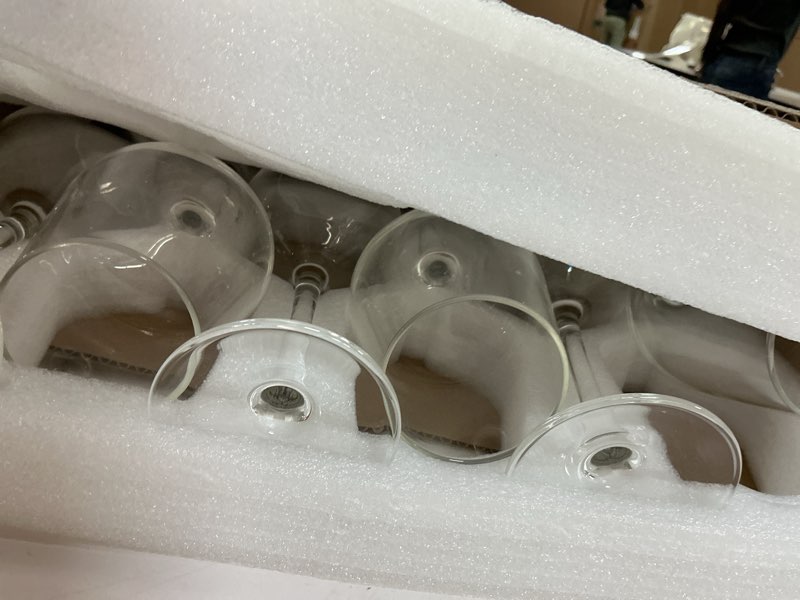 Condition photo showing Good Condition for Wine Glasses Set of 6, 12oz Clear Red/White Wine Glasses, Long Stem Glasses for Party, Wedding and Home 6 Count (Pack of 1)