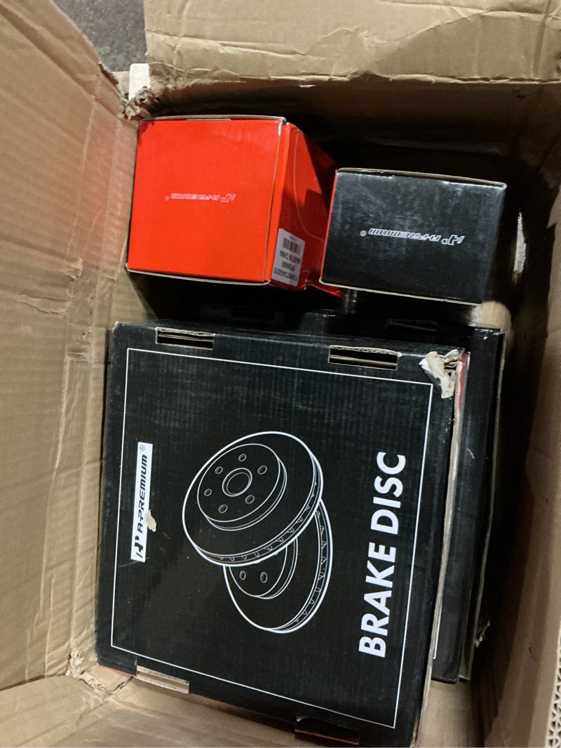 Condition photo showing Good Condition for A-Premium Front Vented & Rear Solid Disc Brake Rotors + Ceramic Pads Kit Compatible with Select Chrysler, Dodge and Jeep Models - 200, Sebring, Avenger, Caliber, Compass, Patriot, 12-PC Set