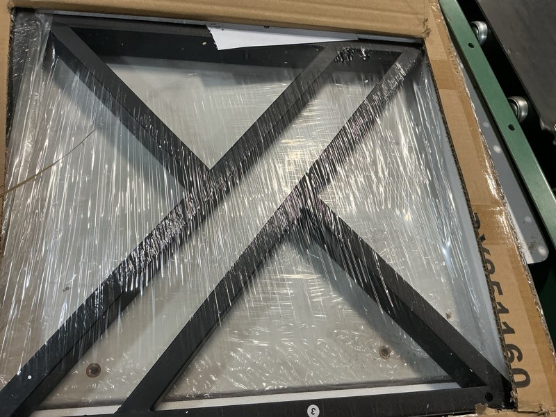 Condition photo showing Good Condition for wolawu coffee table white living room center table, simple modern faux marble rectangular tea table with sturdy black metal frame,industrial wooden coffee table for bedroom home office white black