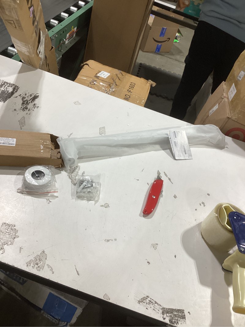Condition photo showing New/Like New for 24 Inch Anti Slip Shower Grab Bar Oil Rubbed White 1.25" Diameter,Munzong Bathroom Grab Bar, Knurled Bathroom Balance Bar,Safety Hand Rail Support Handicap Elderly Senior Assist Bath Handle 24 Inch White