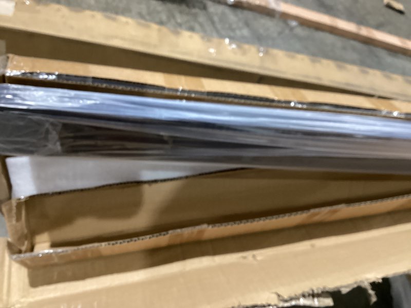 Condition photo showing Good Condition for 2 pack 12ftx 2-3/8"x1-3/16 aluminum black handrail with self drilling screws nylon end caps, aama 2604 coating, 3mm thick flat handrail cuttable top rail for deck stair railing indoor outdoor 12ft 2