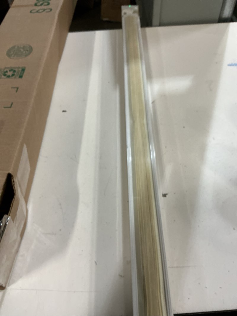 Condition photo showing Good Condition for lazblinds tool-free cordless pleated shades with suction cups light filtering top down bottom up pleated blinds for window size 33" w x 64" h, cream cream 33" w x 64" h