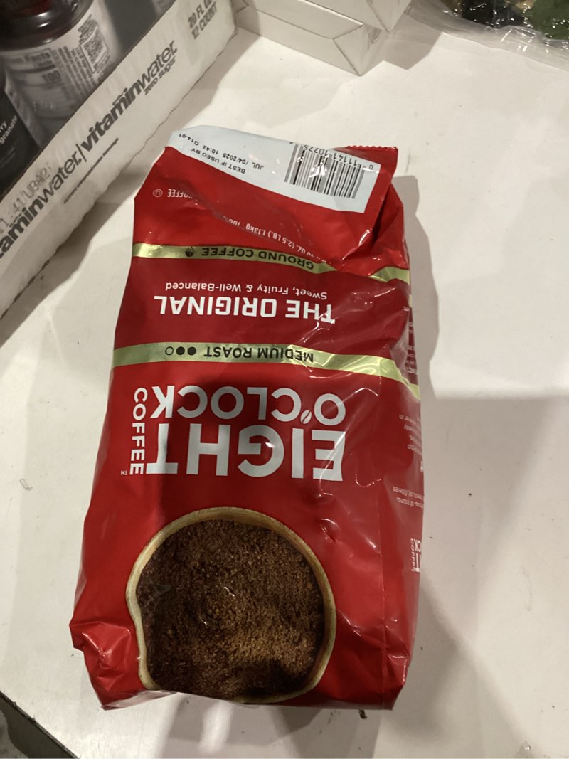 Condition photo showing As Is for Eight O'Clock Coffee The Original Ground Coffee, Medium Roast, 40 Ounce (Pack of 1) - Sweet, Fruity, Well Balanced The Original 40 Ounce (Pack of 1)