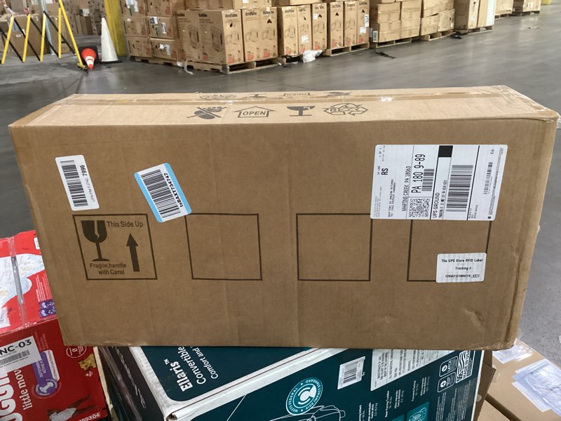 Condition photo showing New/Like New for Ceiling Fan Without Lights,Outdoor Ceiling Fan with Remote, 6-Speed Adjustable Reversible DC Motor for Patio & Living Room (White, 52 in) White 52 in