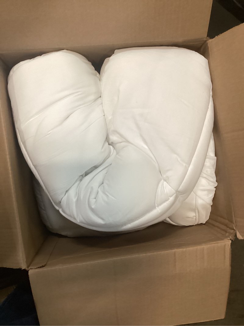 Condition photo showing Good Condition for cymula queen mattress topper for back pain - extra thick cooling mattress pad cover for queen size bed - soft mattress protector pillow top with 8-21 inch deep pocket 3d snow down alternative fill