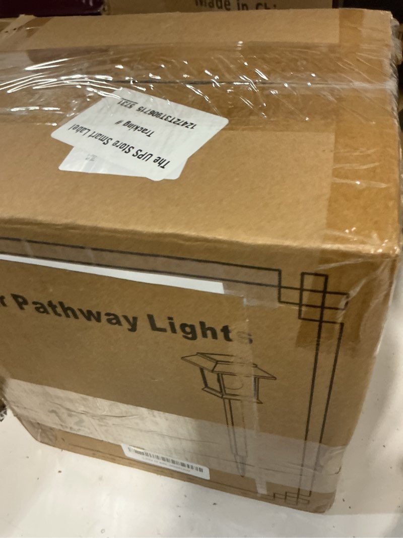 Condition photo showing New/Like New for greluna solar lights outdoor,12 pack 3000k waterproof auto on/off solar pathway lights for your garden, landscape, path, yard, patio, driveway,walkway decor warm white 12