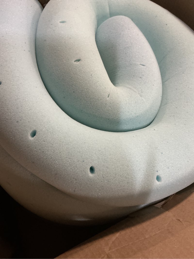 Condition photo showing As Is for (size unknown ) lucid 4 inch gel memory foam mattress topper-ventilated design-ultra plush-4 inch topper only