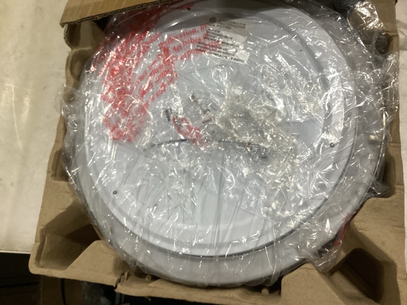 Condition photo showing Good Condition for lightania 14 inch flush mount ceiling light, modern brushed nickel led ceiling light fixture, 24w 2400lm 2700-6500k adjustable, dimmable ceiling lights for bedroom, kitchen, hallway, bathroom, etl 14 inch brushed nickel