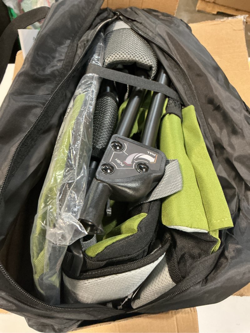 Condition photo showing New/Like New for besrey Baby Backpack Carrier, Toddler Hiking Backpack with Safety 3-Height Seat, Adjustable Straps&Waist Belt, Foldable Frame Lightweight Large Capacity Child Carrier for Hiking (Army Green)