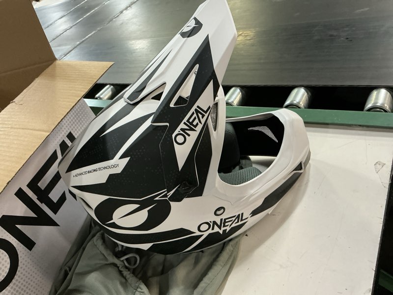 Condition photo showing Good Condition for o'neal sonus deft mountain bike helmet black/white md medium black/white
