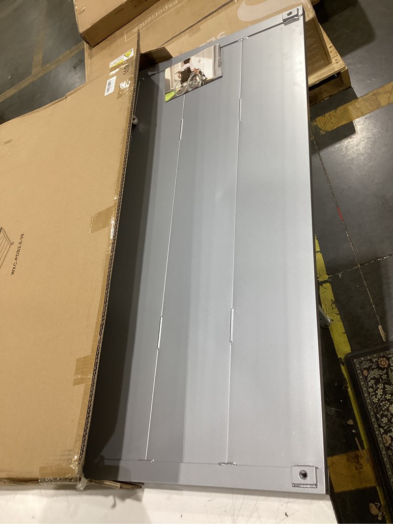 Condition photo showing Good Condition for adjustable threshold ramp for doorways, 30"x 36", 3-6.2 in height | aluminum wheelchair ramp, anti-slip fabric mat, 1100 lb capacity, for wheelchairs, scooters, walkers, carts and strollers 30"x36"&3"-6.2" rise