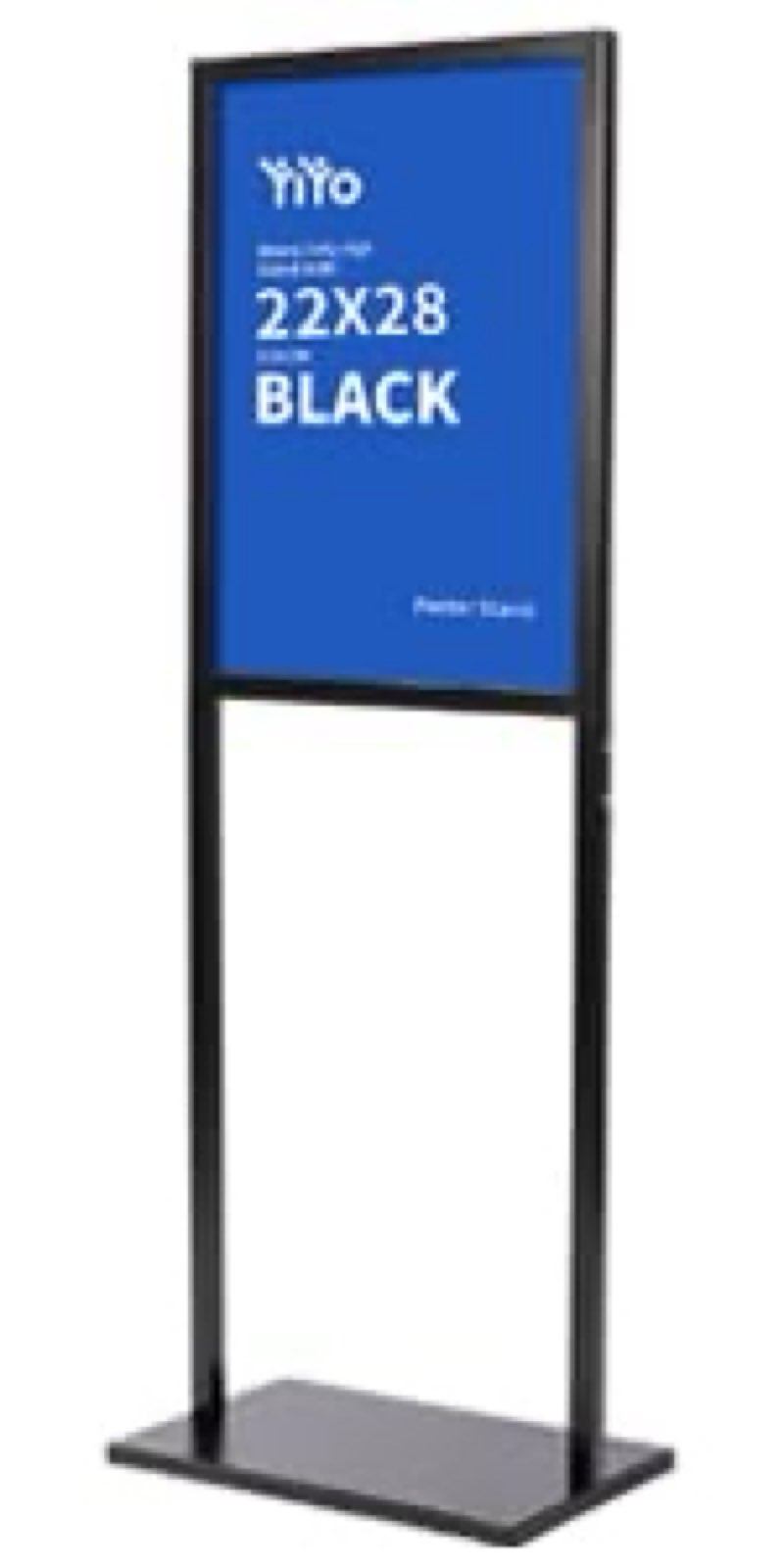 YIYO Adjustable Pedestal Poster Sign Stand,11 x 17 Advertising Business Menu Sign Holder for Floor S