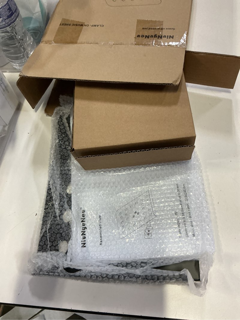 Condition photo showing Good Condition for clamp on sheet music stand tray sheet music holder for stage, live streaming, recording
