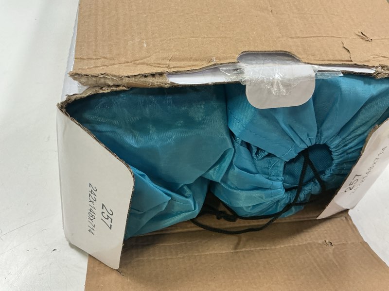 Condition photo showing Good Condition for Joyfair Beach Camping Chair (2 Pack), Outdoor Folding Chair for Adults, Heavy Duty Portable Chair with Armrest for Outside Fishing, Lawn, Sport, Patio, Cup Holder &, Carry Bag Blue No Umbrellas