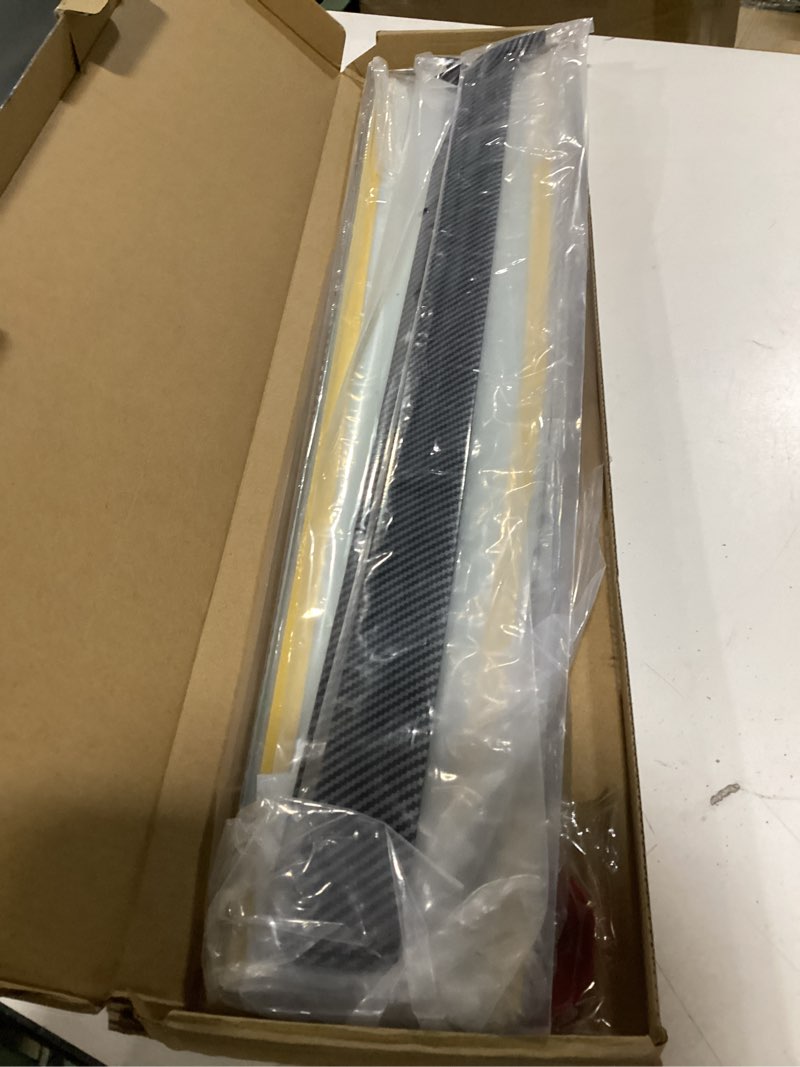 Condition photo showing New/Like New for dashboard cover wrap and front air condition vent cover for 2024 model 3 highland and 2025 model y juniper, interior decoration accessories, not for performance (matte carbon fiber pattern, 4pcs) dashboard cover & front ac vent matte carbon fiber pattern