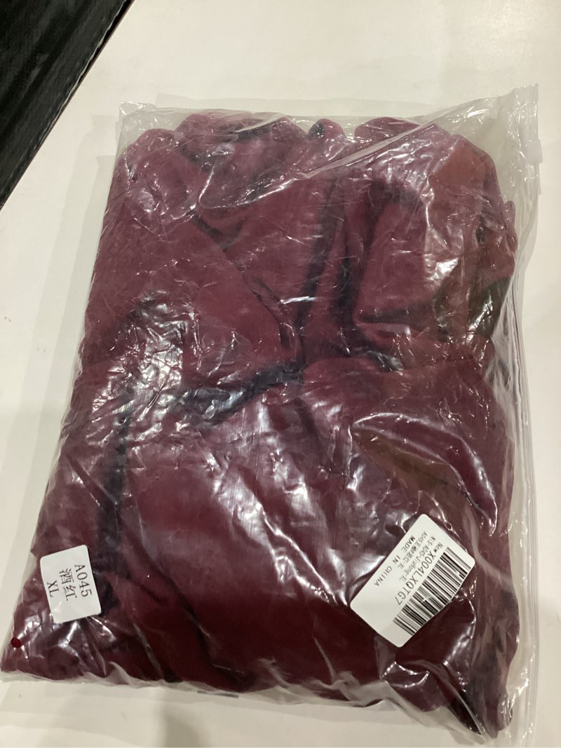 Condition photo showing New/Like New for Nova In Sky Women's 2025 One Shoulder Bodycon Ruched Midi Dresses Slit Formal Cocktail Fall Wedding Guest Dresses Wine Red Small