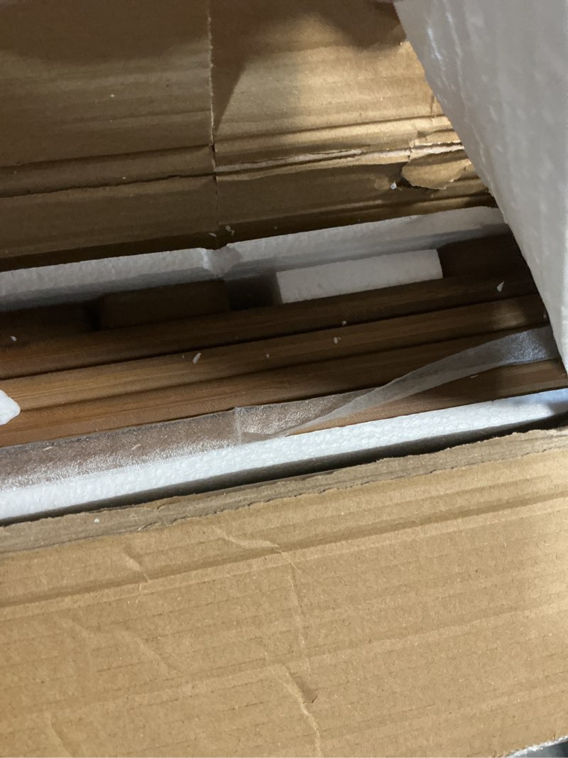 Condition photo showing New/Like New for wire shelf covers, bamboo wire rack covers for pantry, closet (4pcs, 40" w x 12" d) 40"w x 12"d 4