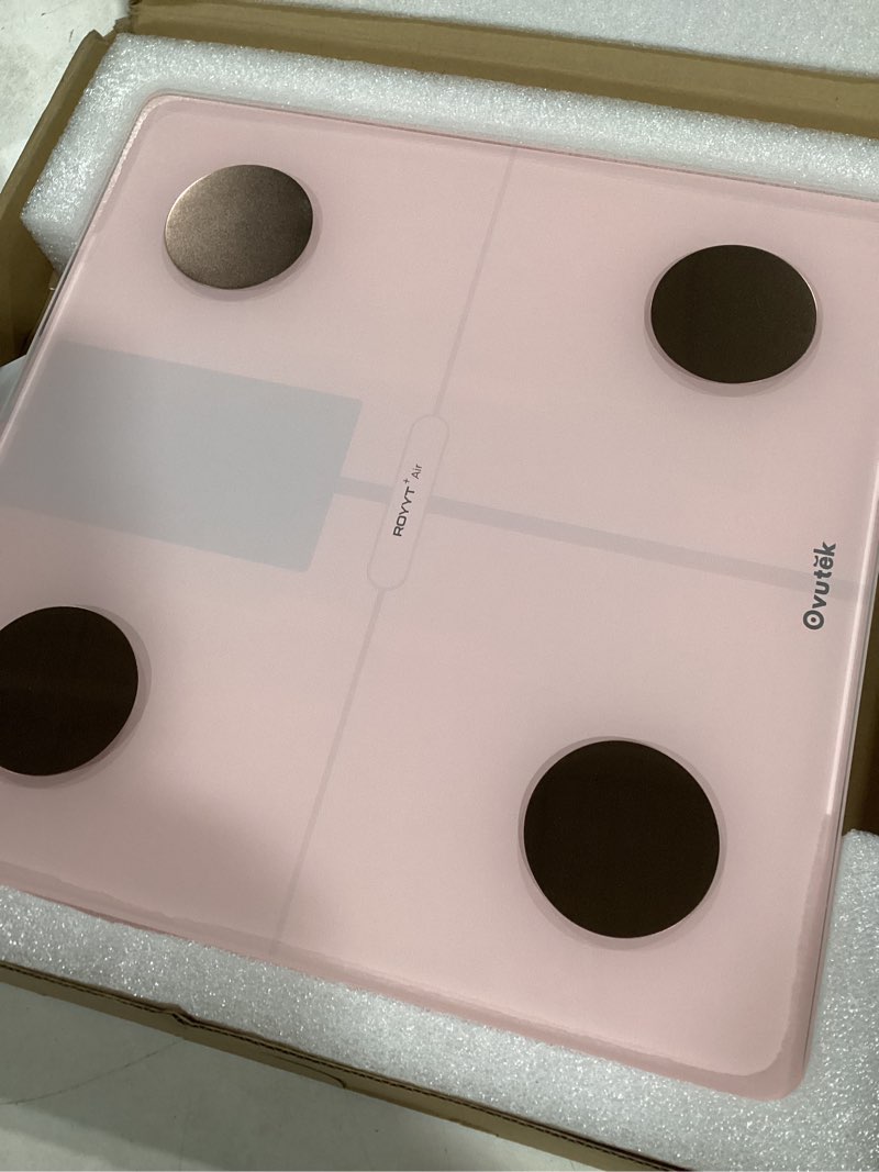 Condition photo showing Good Condition for Ovutek Smart Scale for Body Weight, Professional Bathroom Digital Weighing Scale with BMI, Body Fat, Muscle Mass, Accurate Bluetooth Home User Health Equipment Sync Apps - Pink