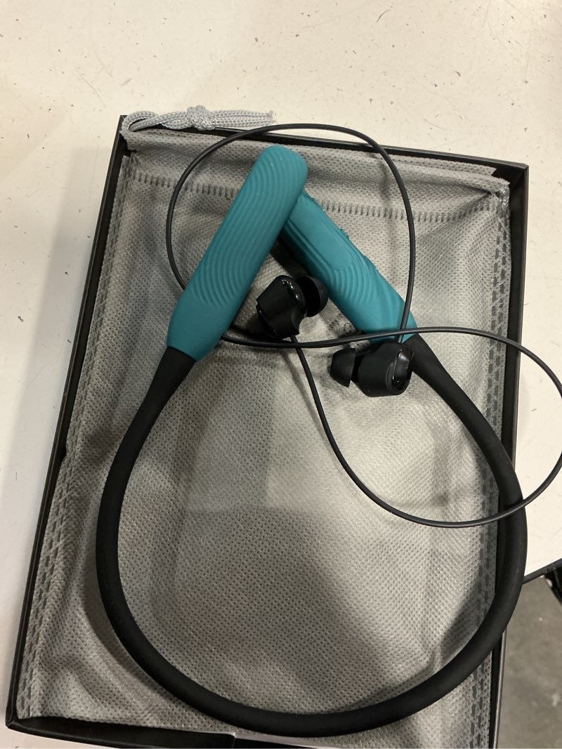 Condition photo showing Good Condition for neckband bluetooth headphones?1-year quality support) , 1000h extra long battery life with magnetic earphones,wireless earbuds with mic,waterproof in-ear headset for sports/workout/office (green)