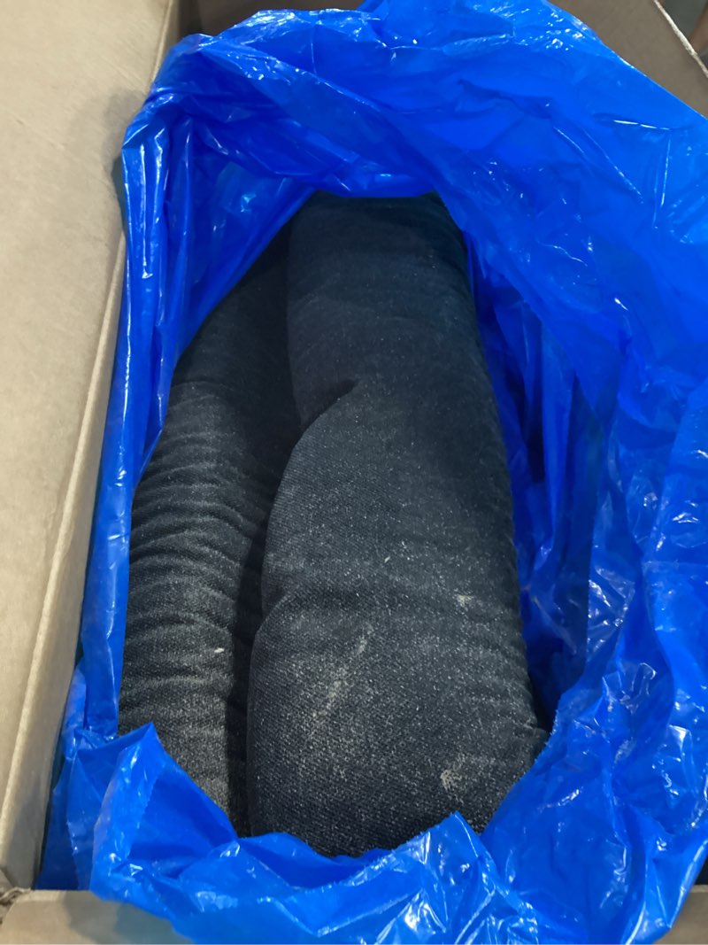 Condition photo showing As Is for sediment filter sock | erosion control and storm drain protection lack | 8 feet bla