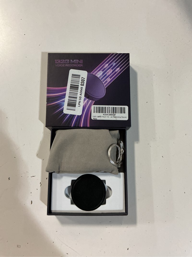 Condition photo showing Good Condition for 132g (9800 hour) voice activated recorder - elasound voice recorder with ai-intelligent triple noise reduction, portable audio recorder for work, lectures,100h continuous recording device black