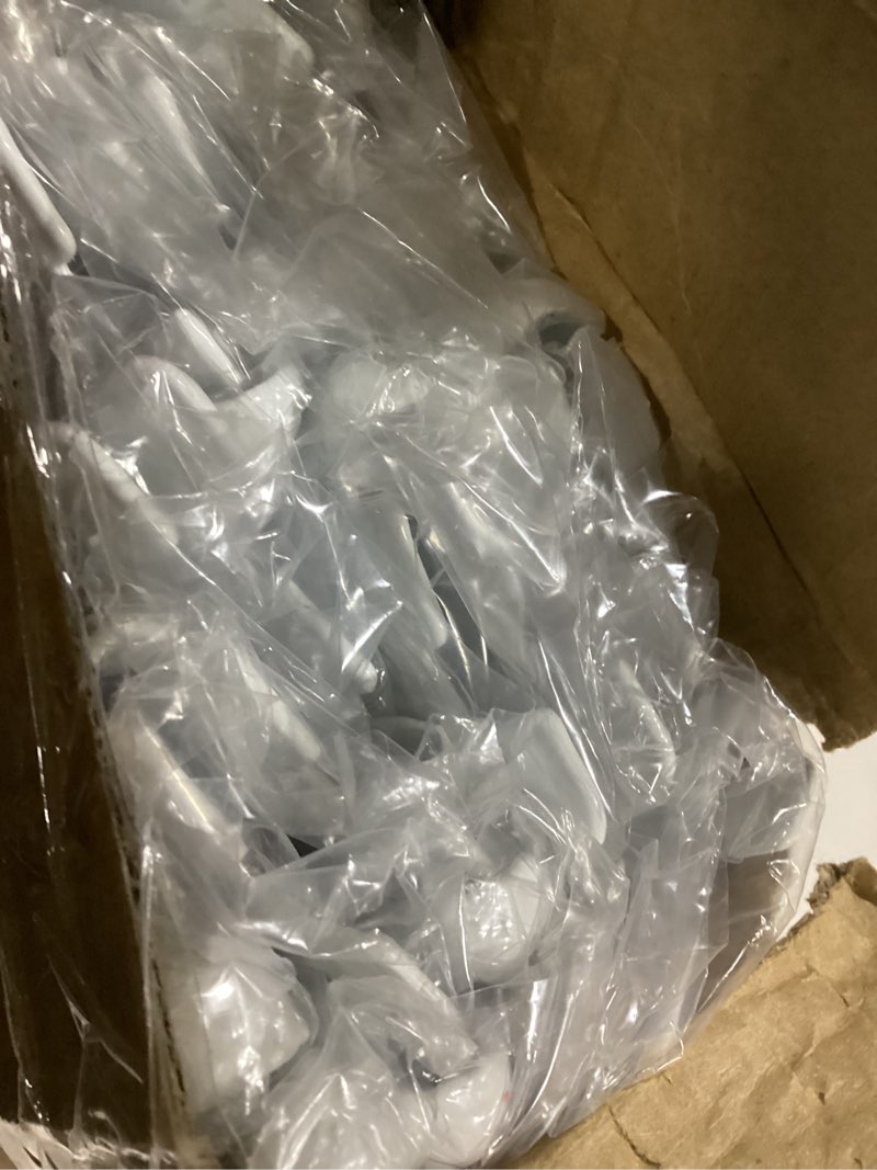 Condition photo showing Good Condition for 20 pcs adjustable shelf brackets for double track system closet organization heavy duty wire shelf brackets(white,11.5 inch) white 11.5 inch