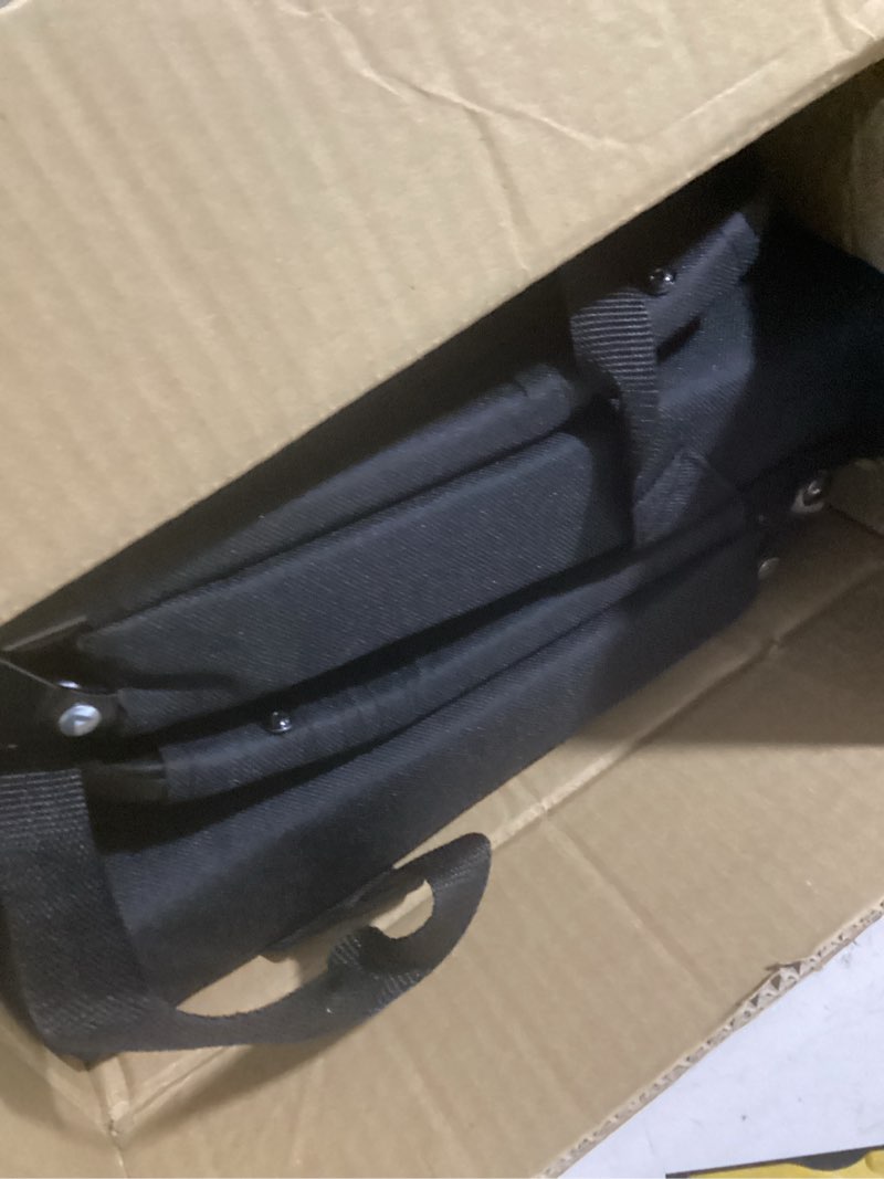 Condition photo showing Good Condition for stadium seats for bleachers 2 pack w/back support bleacher seat soft cushion light weight includes shoulder strap & cup holder, front & back zipper pocket, suitable for sports events,black black,2 pack