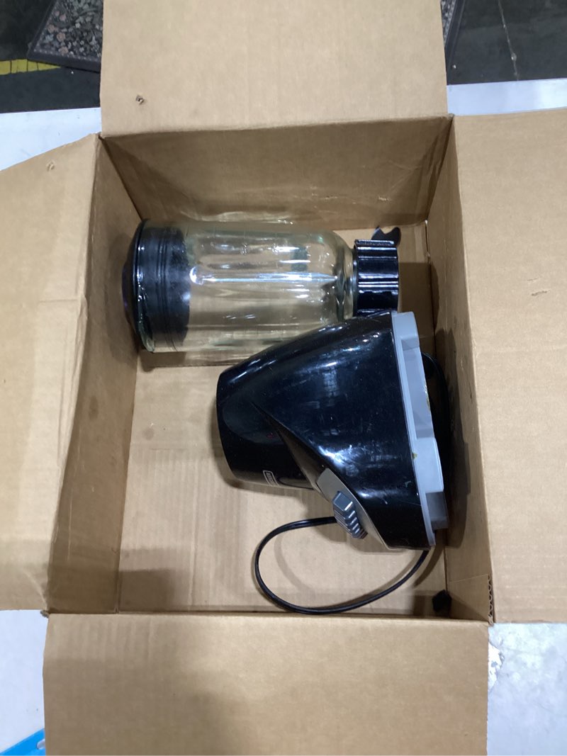 Condition photo showing As Is for BLACK+DECKER Countertop Blender with 6-Cup Glass Jar, 10-Speed Settings, Black, BL2010BG