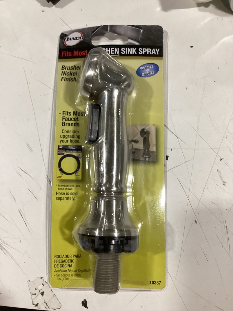 Condition photo showing Good Condition for danco brushed nickel faucet side spray head