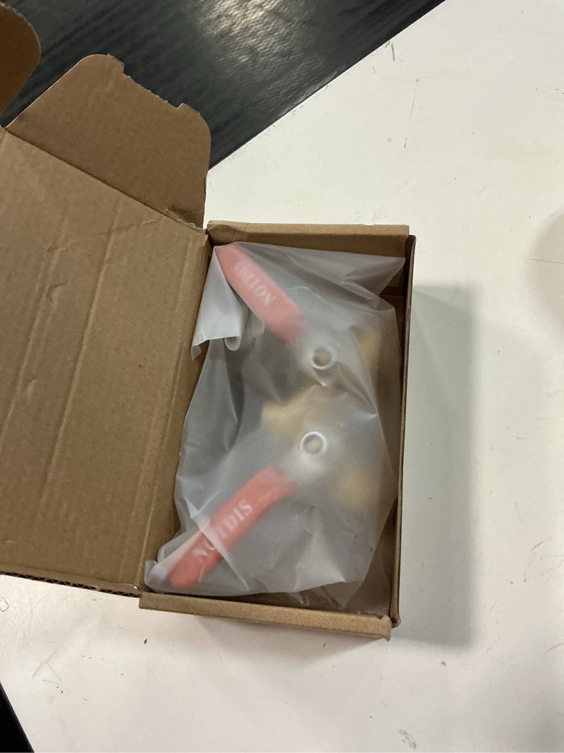 Condition photo showing Good Condition for hose splitter 2 way heavy duty brass garden hose splitter with 304 stainless steel long handle outdoor full flow hose splitter connector,y valve 3/4 inch ght thread y way hose splitter