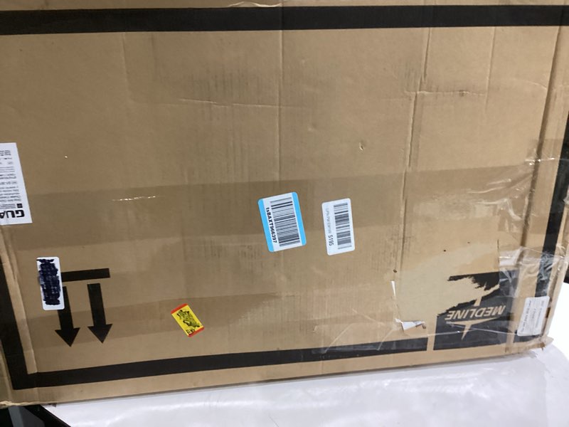 Condition photo showing Good Condition for Medline Drop Arm Commode Chair for Adults and Seniors, Padded Seat, Removable Pail, Splash Guard, Drop-Down Arms, 350 lb. Weight Capacity