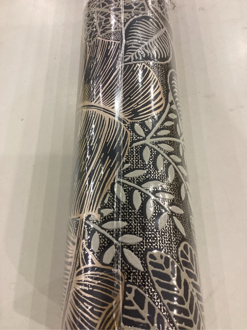 Condition photo showing New/Like New for Superfresco Easy Scattered Leaves Charcoal/Gold