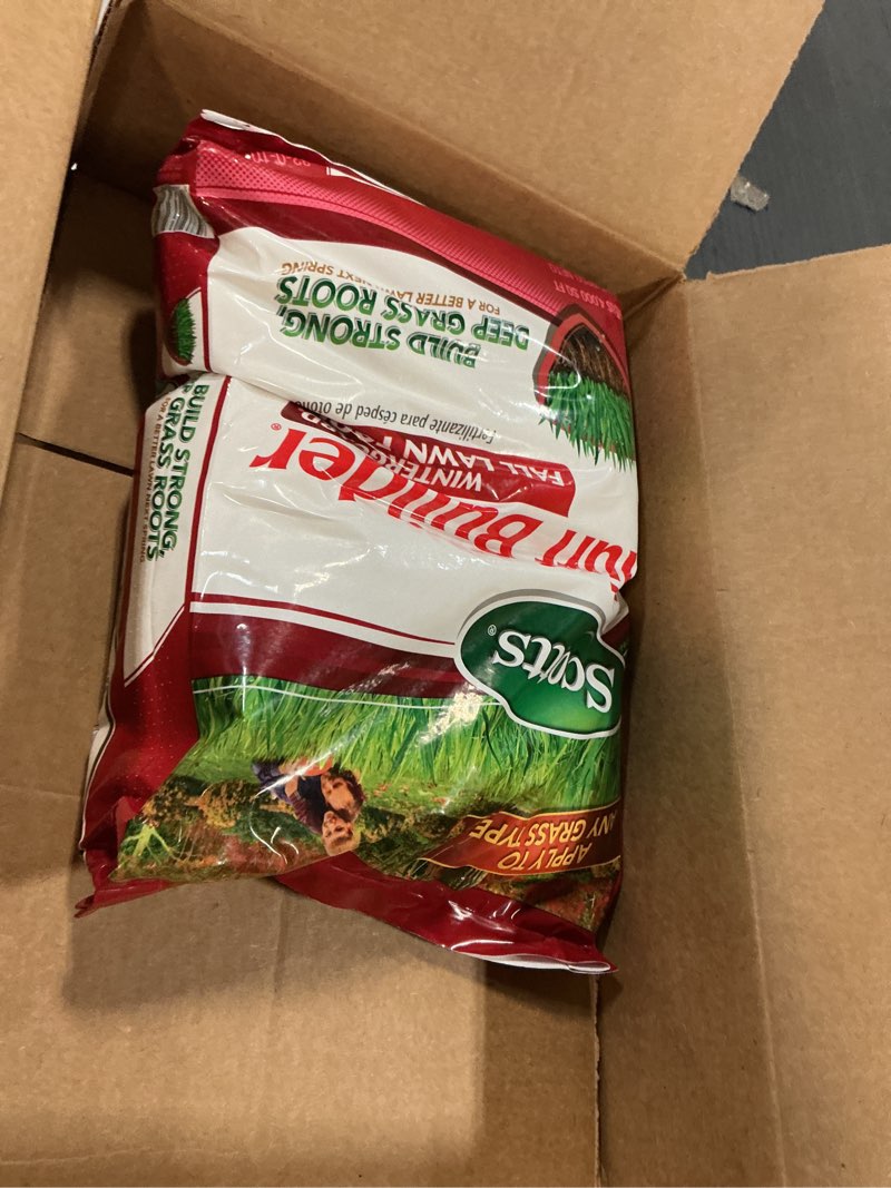 Condition photo showing Good Condition for Scotts Turf Builder 4-Bag Bundle for Small Lawns with Halts Crabgrass Preventer, Weed & Feed5, SummerGuard and WinterGuard 4 Step Small Yard