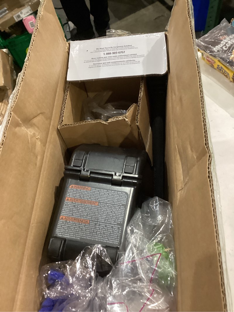 Condition photo showing As Is for Greenworks 24V 600 PSI (0.8 GPM) Cordless Power Cleaner with (2) 2Ah Batteries, Charger, & Wash Glove, Green 24V (2 x 2.0Ah)