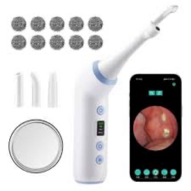 2026 Upgraded Electric Tonsil Stone Remover with 1080P Camera?Tonsil Stone Removal Kit with LED Ligh