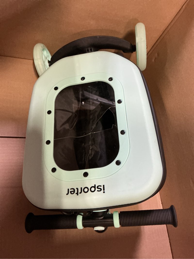 Condition photo showing As Is for isporter luggage scooter for kids ages 2-5 | ride-on suitcase scooters for boys girls | foldable & height adjustable, 110lbs max k3 mint