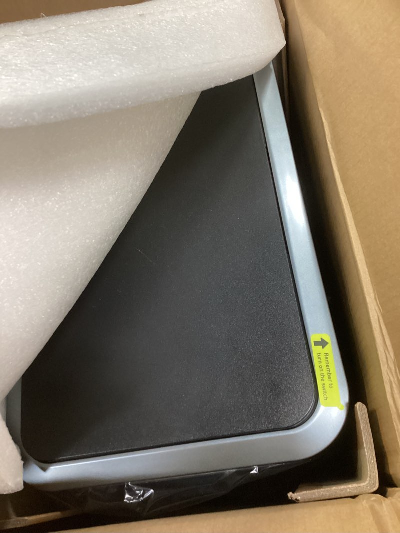 Condition photo showing Good Condition for EKO Mirage-T 50 Liter / 13.2 Gallon Touchless Rectangular Motion Sensor Trash Can, Brushed Stainless Steel Finish