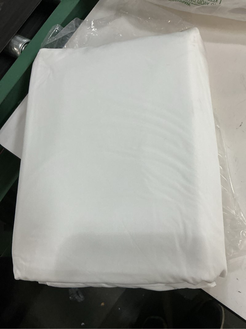 Condition photo showing Good Condition for bedsure california king sheet sets, cooling sheets, rayon derived from bamboo, deep pocket up to 16", purewoven, breathable & soft, hotel luxury silky bedding for hot sleepers, white 02 - white california king