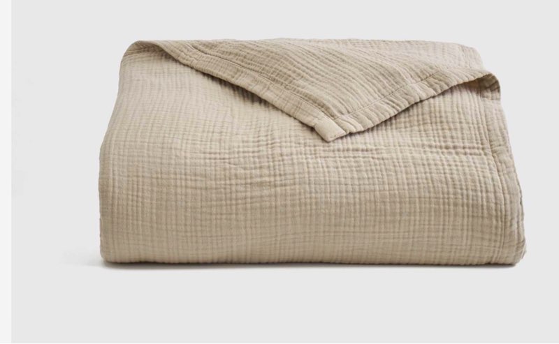 organic cotton gauze blanket, full/queen,