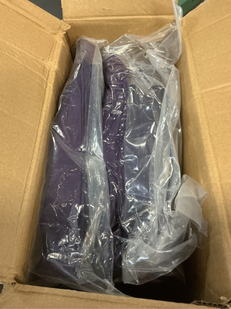 Condition photo showing New/Like New for ubauba 7pc purple comforter set queen size with sheets, pintuck 7 piece bedding comforters bed in a bag for all season, pinched pleat bed set with comforter (purple,queen) purple queen