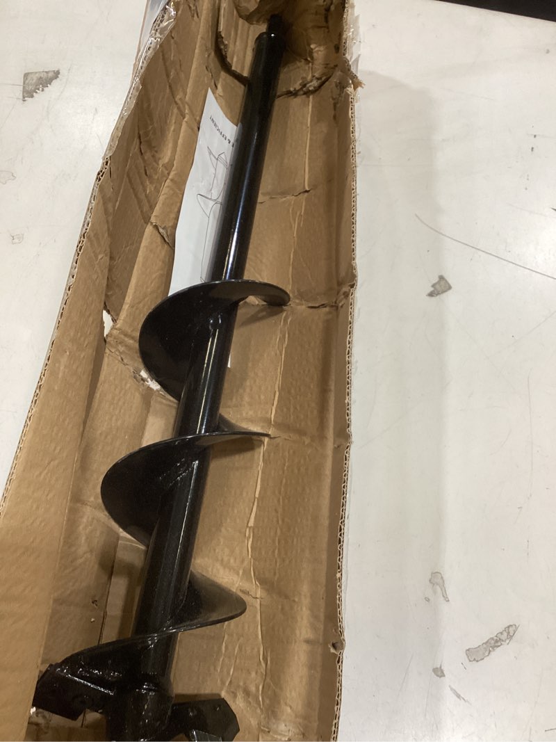 Condition photo showing Good Condition for 4"x24" auger drill bit for planting,designed for hard&rocky soil,heavy-duty post hole auger with upgrad dual-sharp blades tip,garden spiral drill bit & plant hole digger,for 3/8" hex drive drill