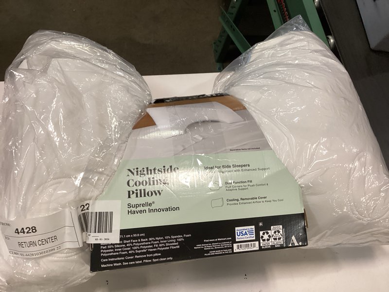 Condition photo showing New/Like New for allswell standard queen nightside cooling pillow