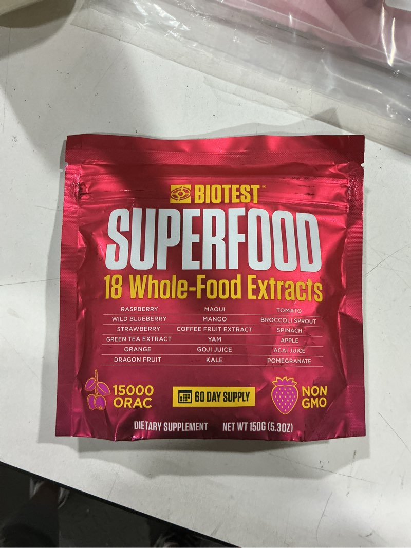 Condition photo showing New/Like New for biotest superfood - berry-dense polyphenols - 30 servings