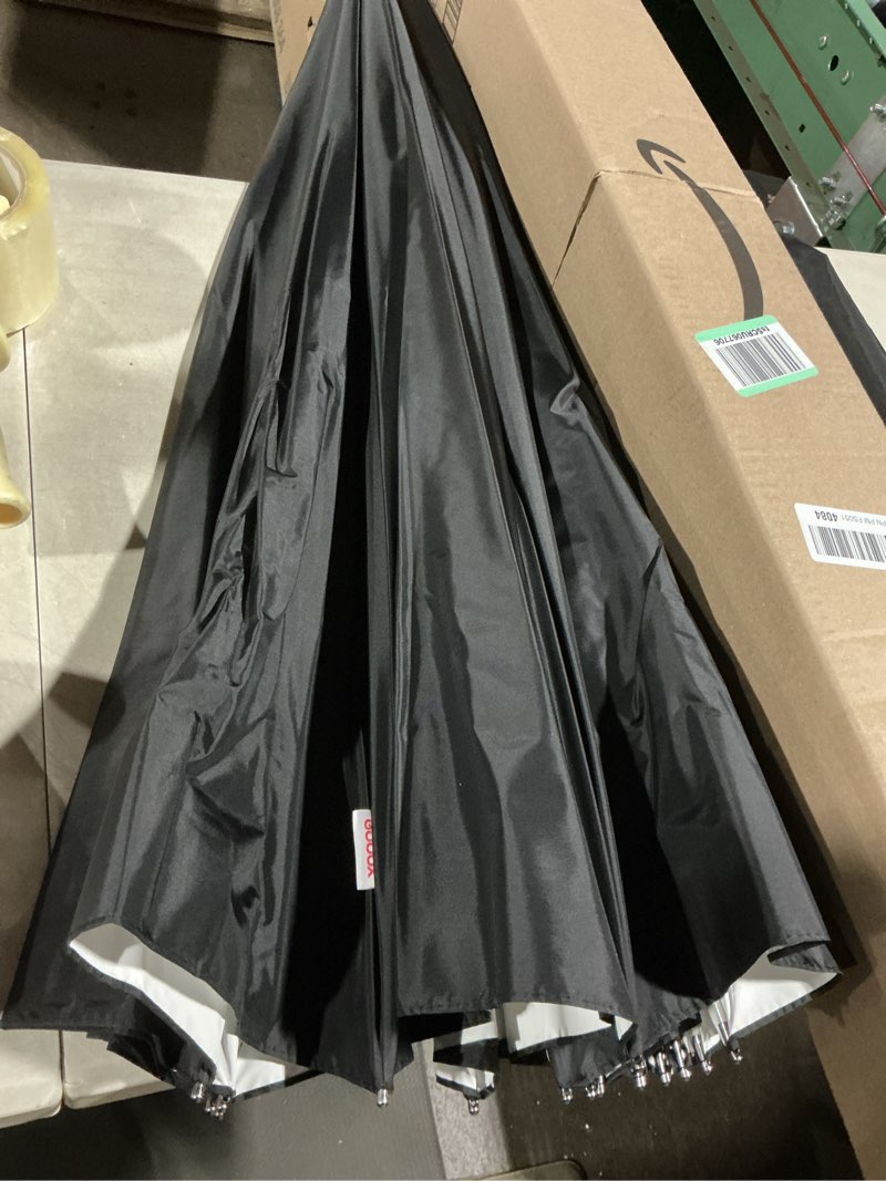 Condition photo showing As Is for neewer 71"/180cm parabolic reflective umbrella photography with white inner, soft lighting with diffuser cover, bag, quick fold for camera photo studio video light shooting monolight flash, ns4u 71" white