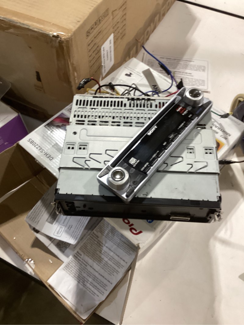 Condition photo showing As Is for pioneer deh-s6220bs 1-din cd receiver – bluetooth, siriusxm, usb/aux, color change, flac, am/fm, detachable face, 13-band eq, 50w x 4, voice control, hi-volt rca preouts