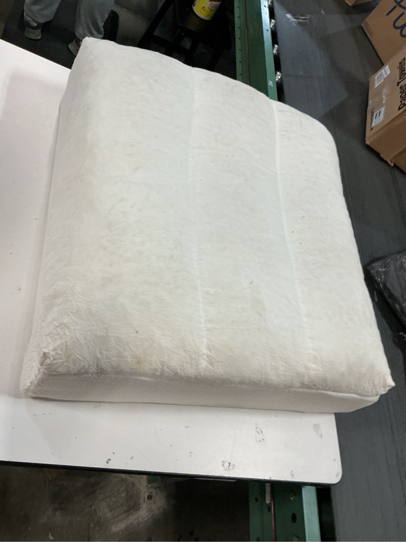 Condition photo showing As Is for (Similar to stock photo) Inner back cushion, outdoor white, 24 3/8x17 3/8 \"
